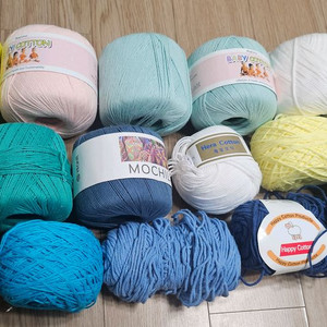 코튼뜨개실 모음.배송비포함 이미지