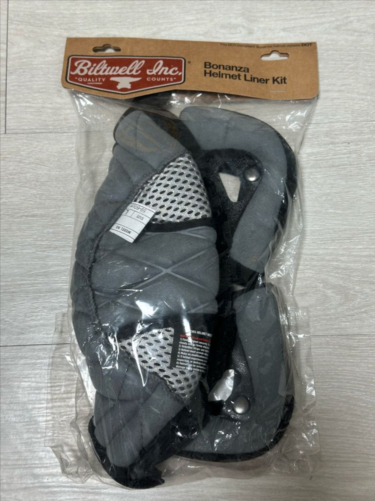 빌트웰 보난자 헬멧 내피 L사이즈 새상품 이미지