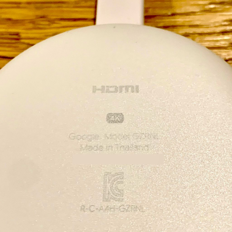 정발 크롬캐스트 4세대 4K 풀 박스 (GZRNL) 이미지