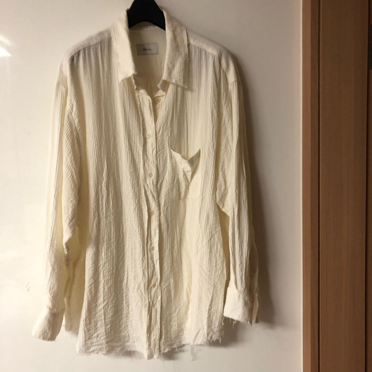 모이아 컷팅 셔츠 cutting shirt (ecru) moia 이미지