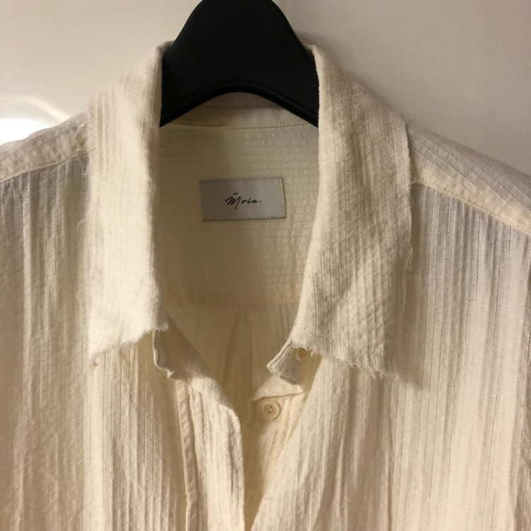 모이아 컷팅 셔츠 cutting shirt (ecru) moia 이미지