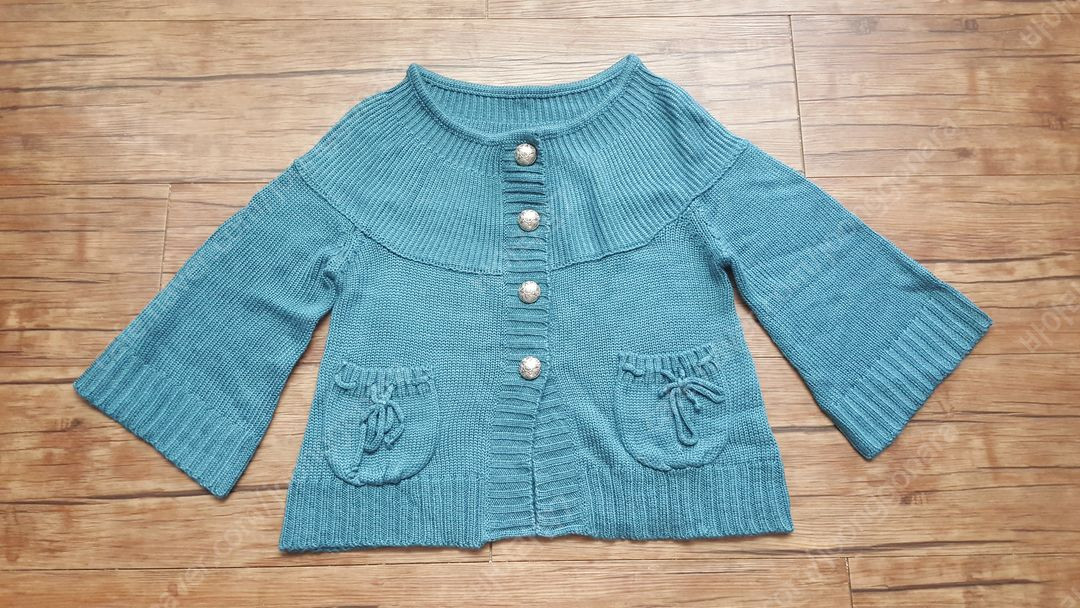 여성55 66 니트티 니트 가디건 7부 흰니트티 이미지