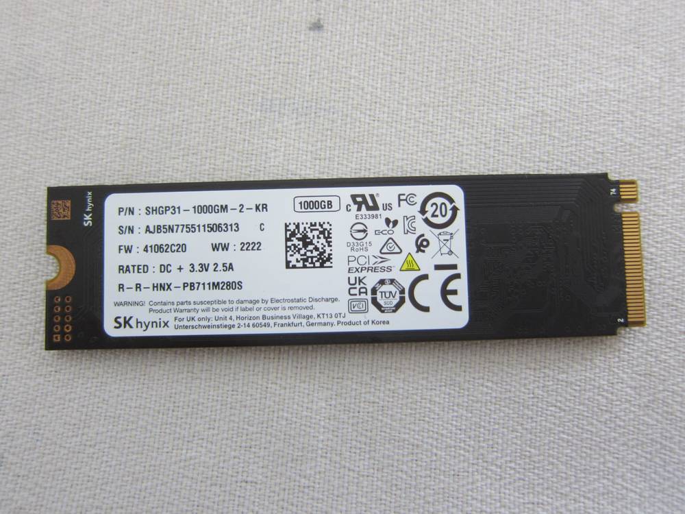 SK하이닉스 Gold P31 M.2 NVMe 1TB (AS 2027년 22주) 이미지