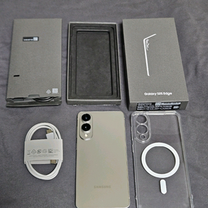 [신품급] 갤럭시 S25 엣지 자급제 512 티타늄실버 풀박스 (구성품 미사용) 이미지