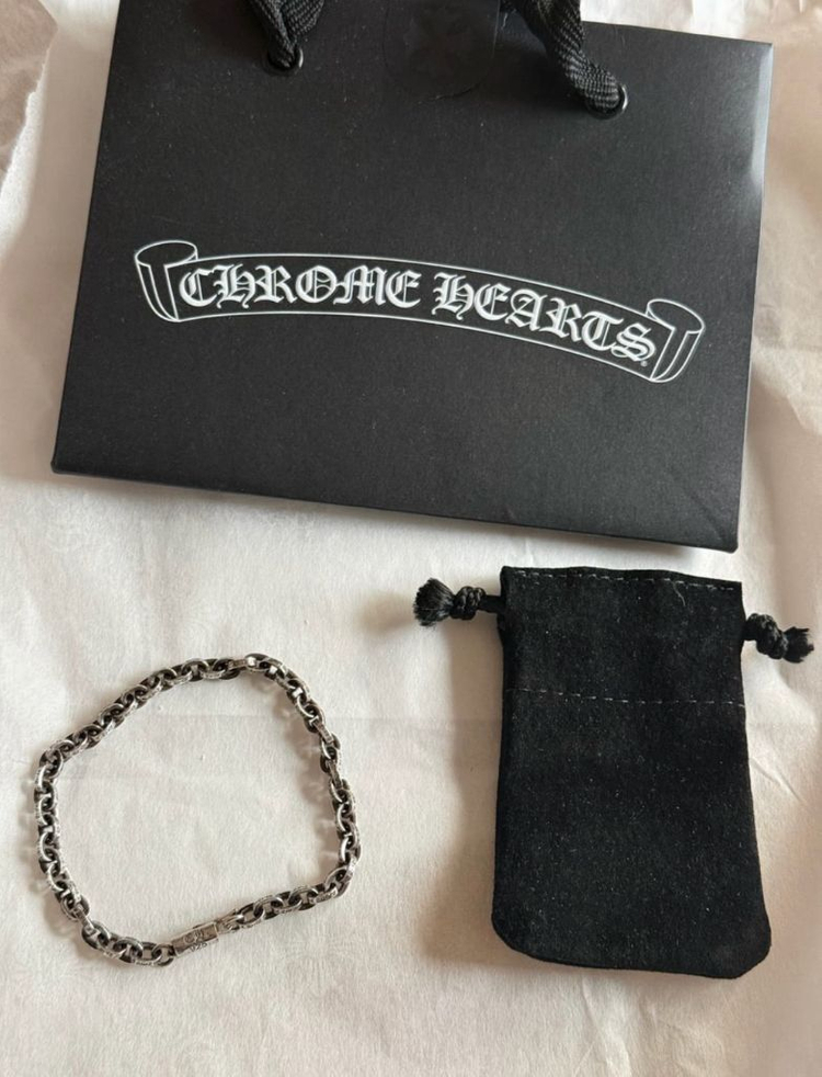 크롬하츠 페이퍼체인 7인치 팔찌 새상품 이미지