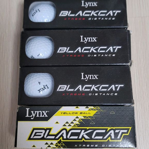 (새상품) Lynx 링스 블랙캣 골프공 화이트 9구 + 옐로우 3구 이미지