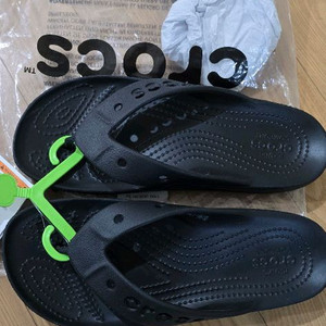 크록스 키높이 쪼리 새거 이미지