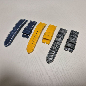파네라이 24mm 24-22 스트랩 악어, 패브릭, 캔버스