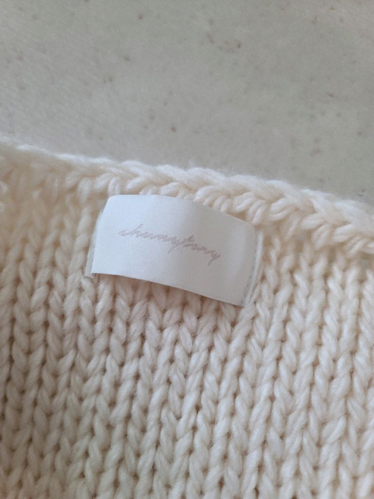 츄니토리 오버핏 루즈핏 브이넥 니트 스웨터 아이보리 / 자라 망고 H&M 유니클로 FYEO 비아플레인 아르켓 코스 이미지