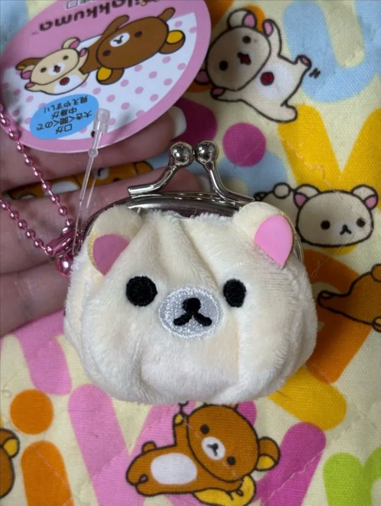 산엑스 코리락쿠마 미니 가마구치 동전지갑 키링 [일본정품 새상품] 이미지