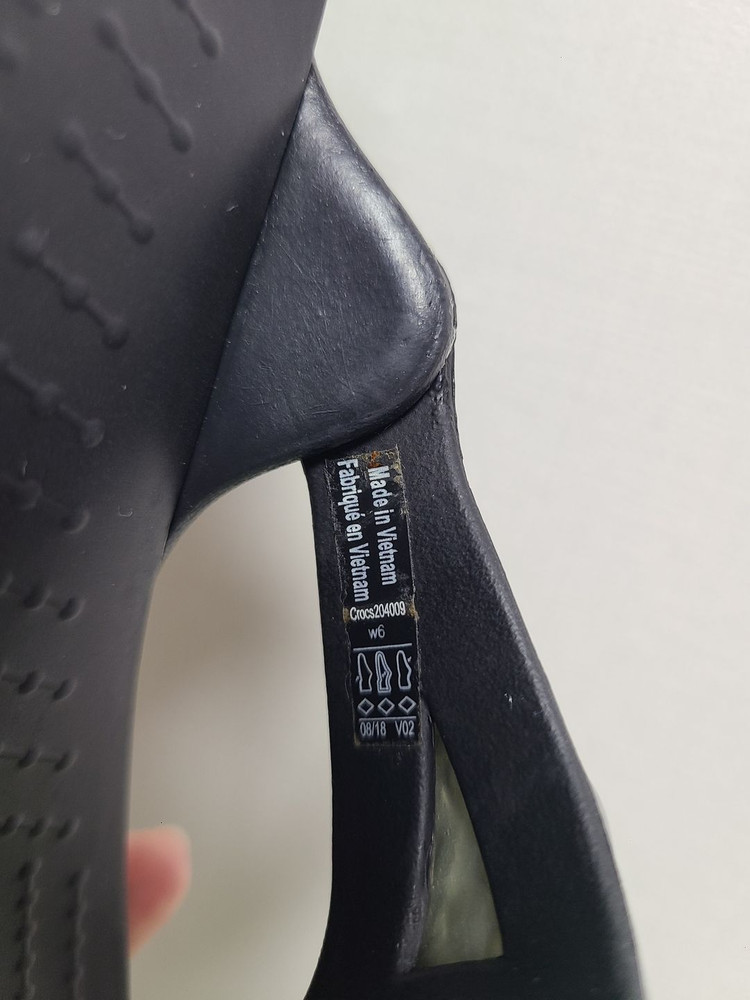 크록스 스플래쉬 플립플랍 230mm 블랙 이미지