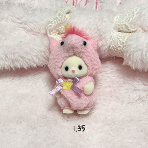 실바니안 패밀리 유니콘 페어 크림캣 직립 아기 이미지