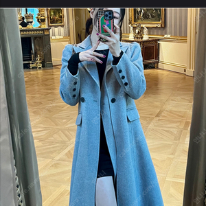 마리마켓 레이어드코트 그레이 요정마리 새상품 이미지