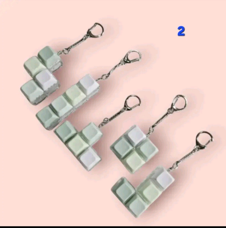 파스텔4구청축키보드키캡키링 이미지