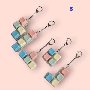 파스텔4구청축키보드키캡키링 이미지