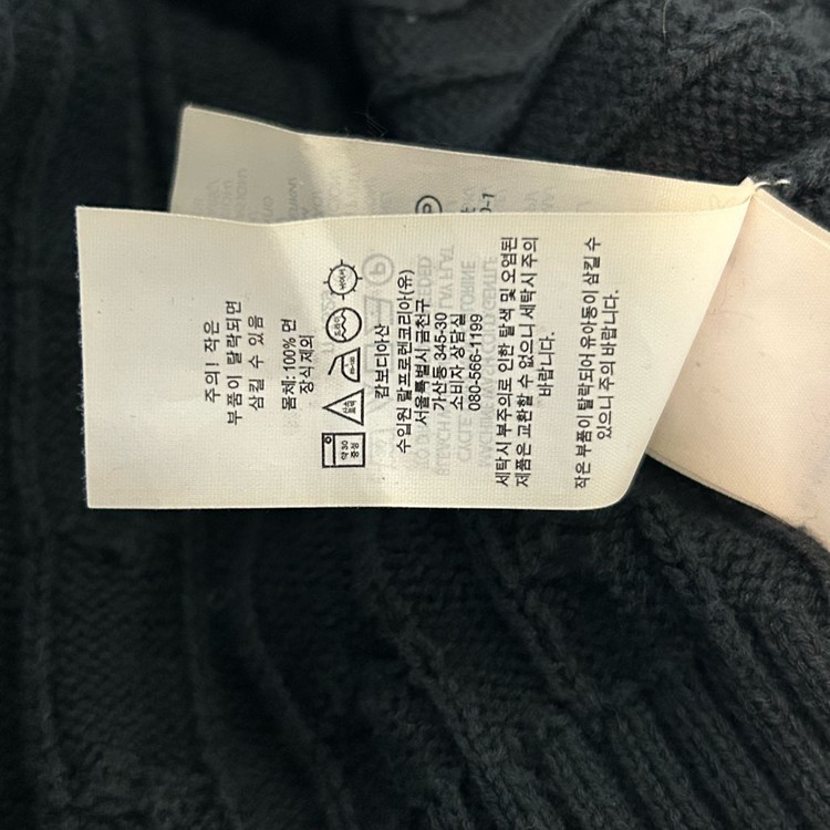 폴로 랄프로렌 신형 보이즈 꽈배기 니트 블랙 L 이미지