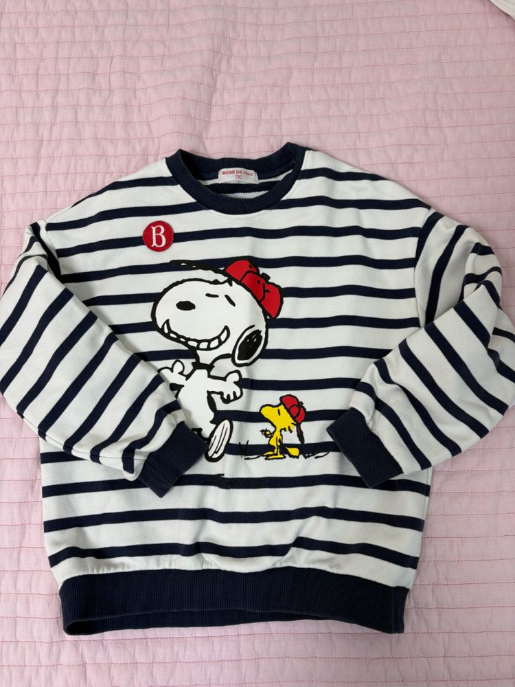 베베드피노 스누피 맨투맨 이미지