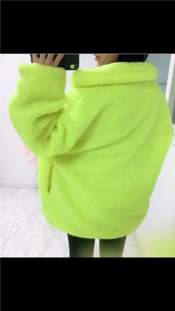 새상품/형광 호피 양털 후리스 이미지