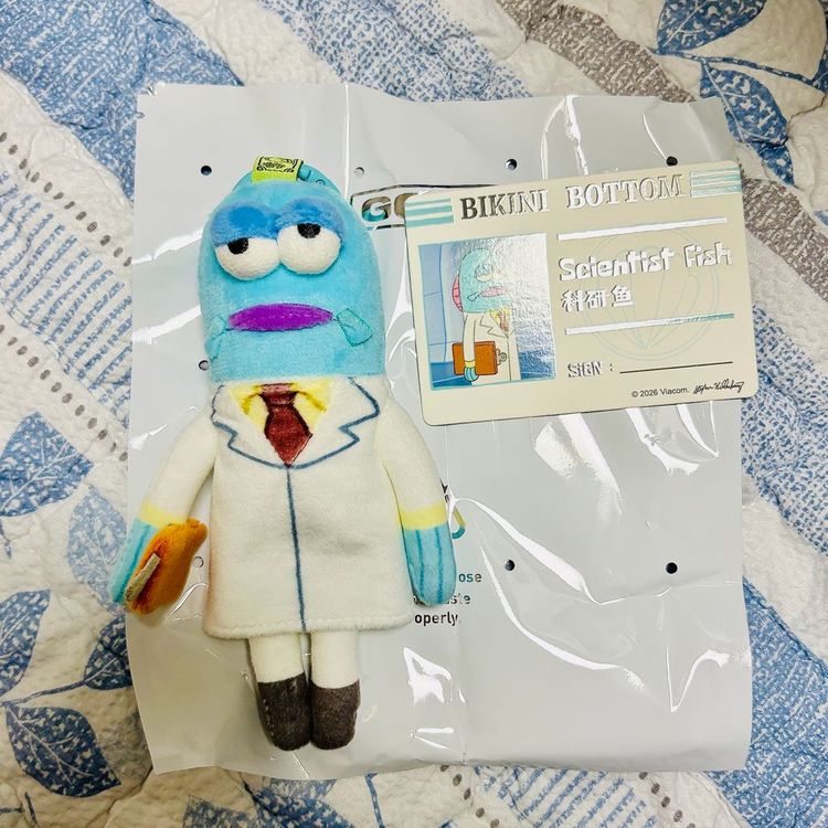 팝마트 스폰지밥 비키니 시티의 엉뚱한 친구들 인형 키링 2 이미지