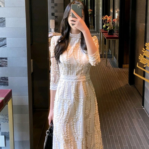 MARANT 레이스 자수 원피스 S사이즈 이미지