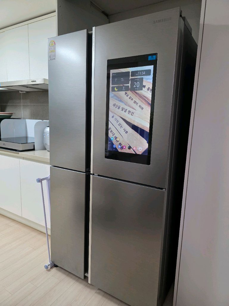 (냉장고예약중) 삼성 스마트 패밀리허브냉장고. 삼성 비스포크 그랑데 세탁기, 건조기 이미지