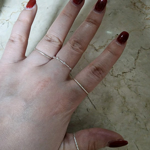 실버 반지 세트 이미지