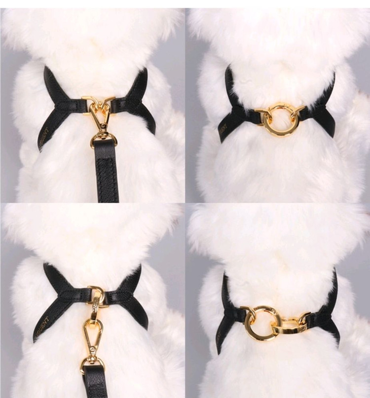 리리쁘앙 파스텔핑크/블루 투톤 뷔뷔 강아지하네스 판매합니다 이미지