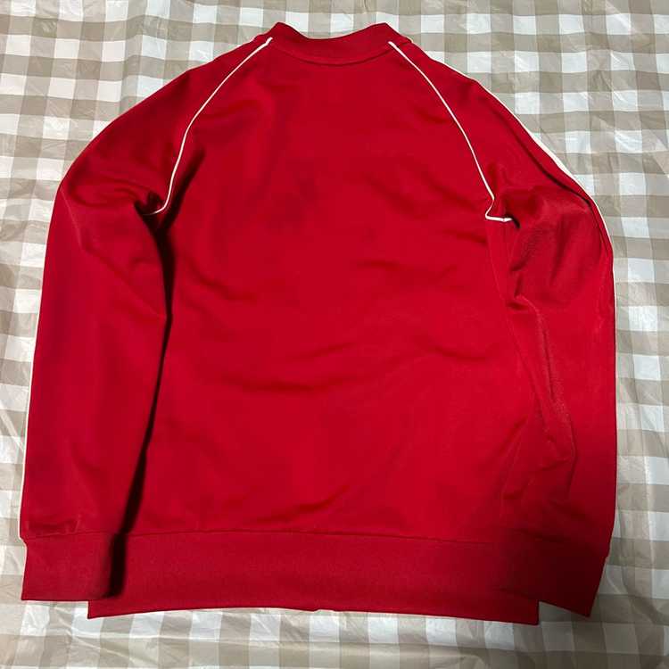 아디다스 슈퍼스타 져지 키즈 레드 140 집업 삼선 트랙탑 빨강 이미지