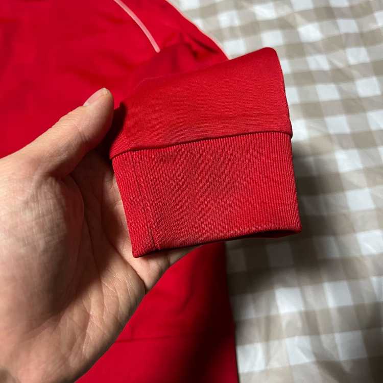 아디다스 슈퍼스타 져지 키즈 레드 140 집업 삼선 트랙탑 빨강 이미지