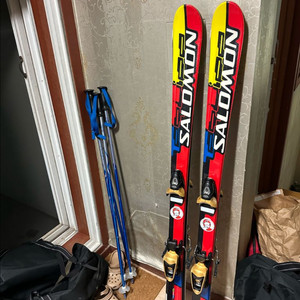 살로몬 l140 주니어 스키 2세트 이미지