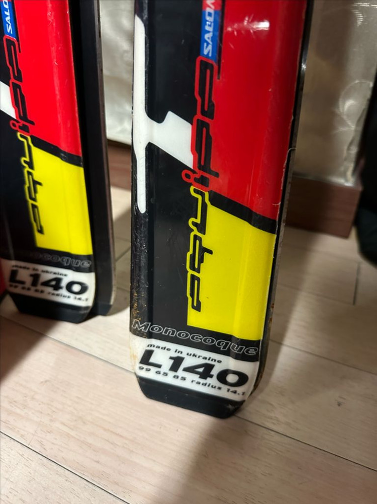 살로몬 l140 주니어 스키 2세트 이미지