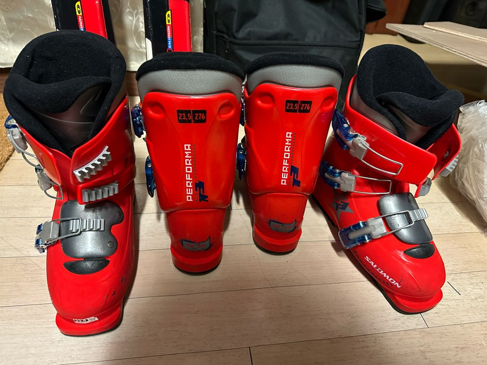 살로몬 l140 주니어 스키 2세트 이미지