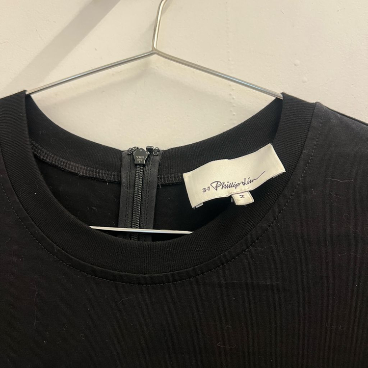 3.1 phillip lim 필립림 블랙 미니 원피스 US2 이미지