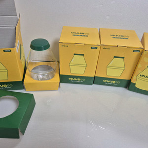 새상품 바나나우유 유리컵 굿즈 4개 일괄 (택포) 이미지