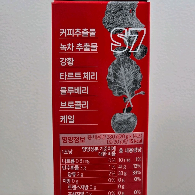 에스세븐 함유 타우린 식물성에너지 산화질소부스터 UP 20ml x14포 이미지