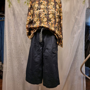 새상품 S 스티치 포인트 와이드 팬츠 써스데이아일랜드 이미지