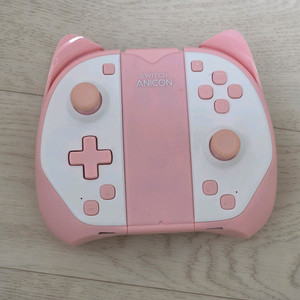 닌텐도 스위치 애니콘 핑크 고양이 컨트롤러 이미지