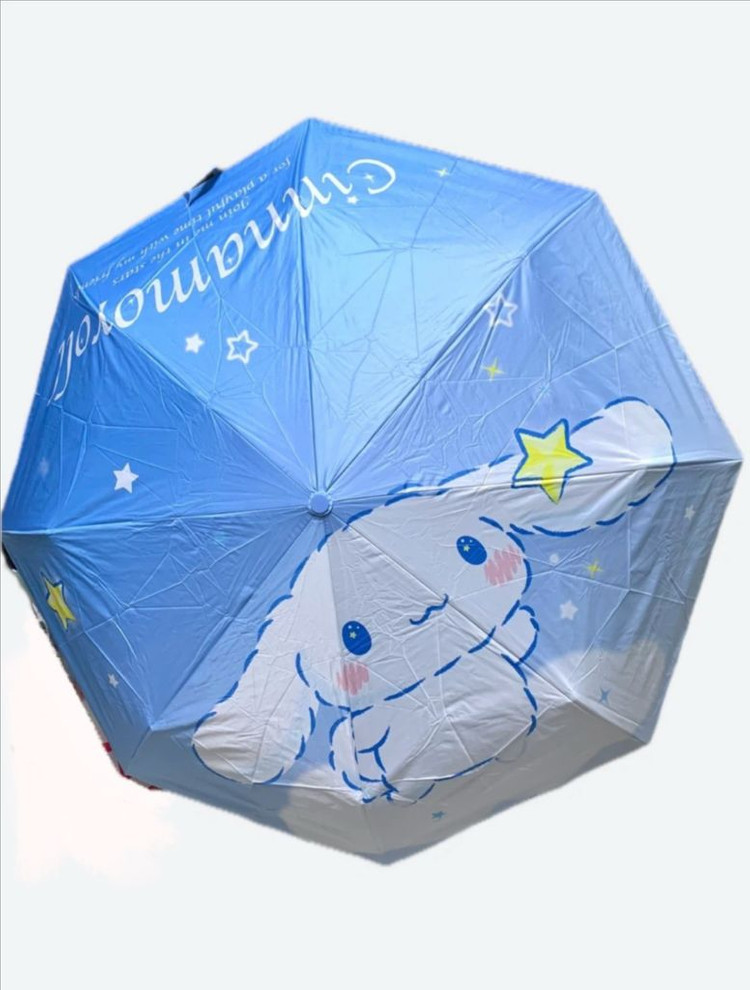 산리오 키티 시나모롤 마이멜로디 포차코 우양산 3단 이미지