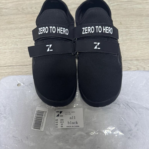 [285] 제로투히어로 논슬립 리프팅 슈즈 올블랙 이미지