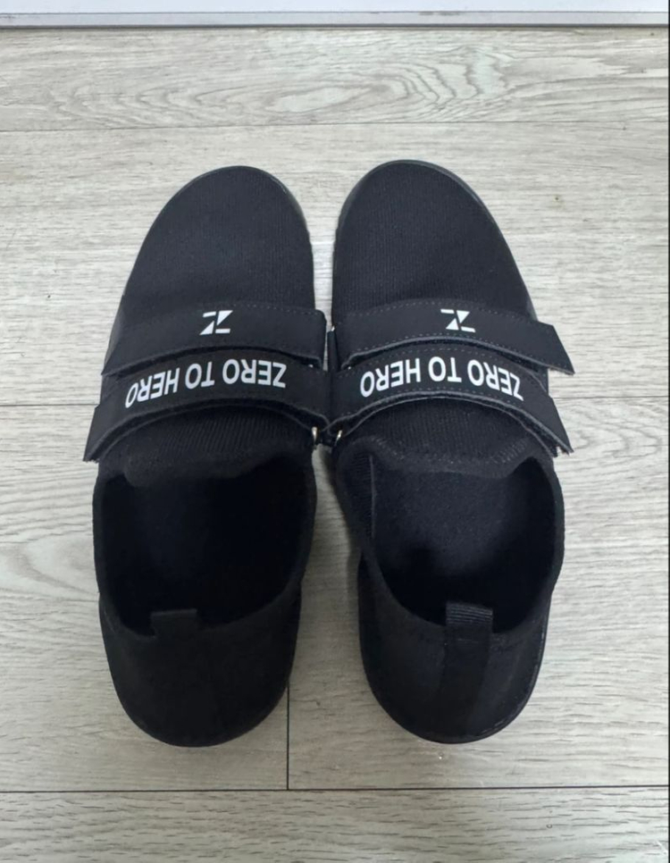 [285] 제로투히어로 논슬립 리프팅 슈즈 올블랙 이미지