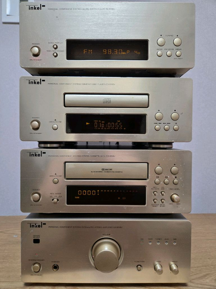 인켈 오디오 858V 풀세트,올 수리된 제품,스피커,리모컨,장식장 포함 이미지