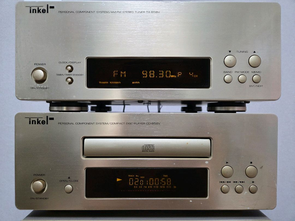 인켈 오디오 858V 풀세트,올 수리된 제품,스피커,리모컨,장식장 포함 이미지
