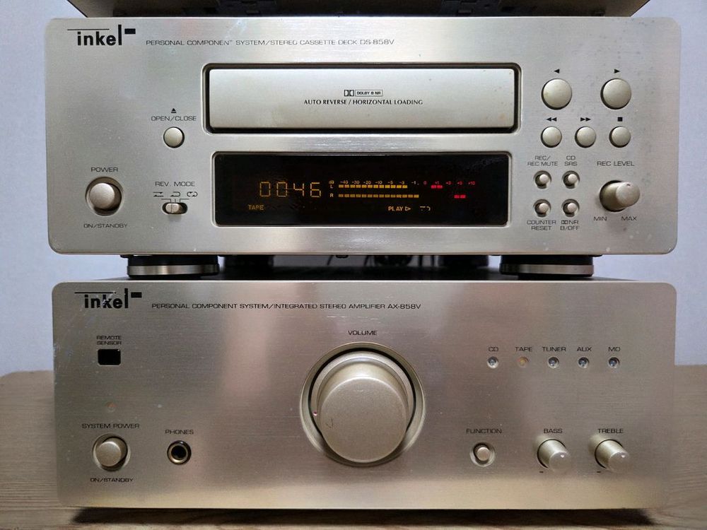 인켈 오디오 858V 풀세트,올 수리된 제품,스피커,리모컨,장식장 포함 이미지