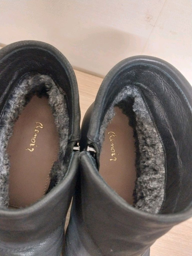 여성 금강 르느와르 가죽 드레스힐 몰드 앵클부츠 (240) 이미지