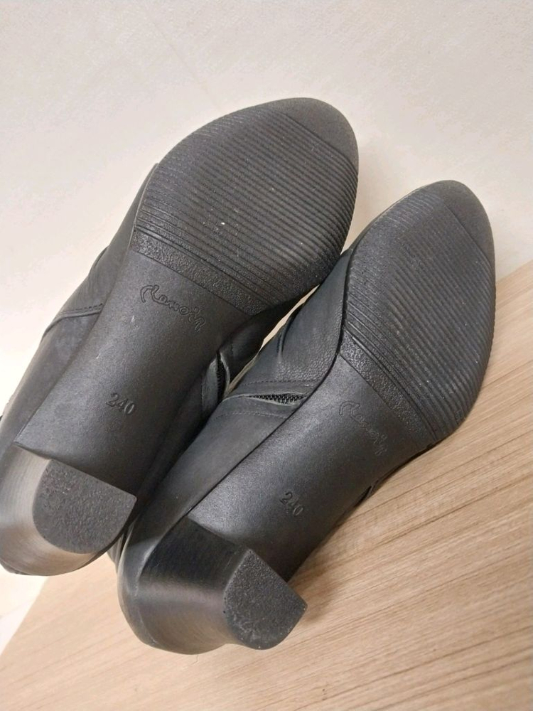 여성 금강 르느와르 가죽 드레스힐 몰드 앵클부츠 (240) 이미지