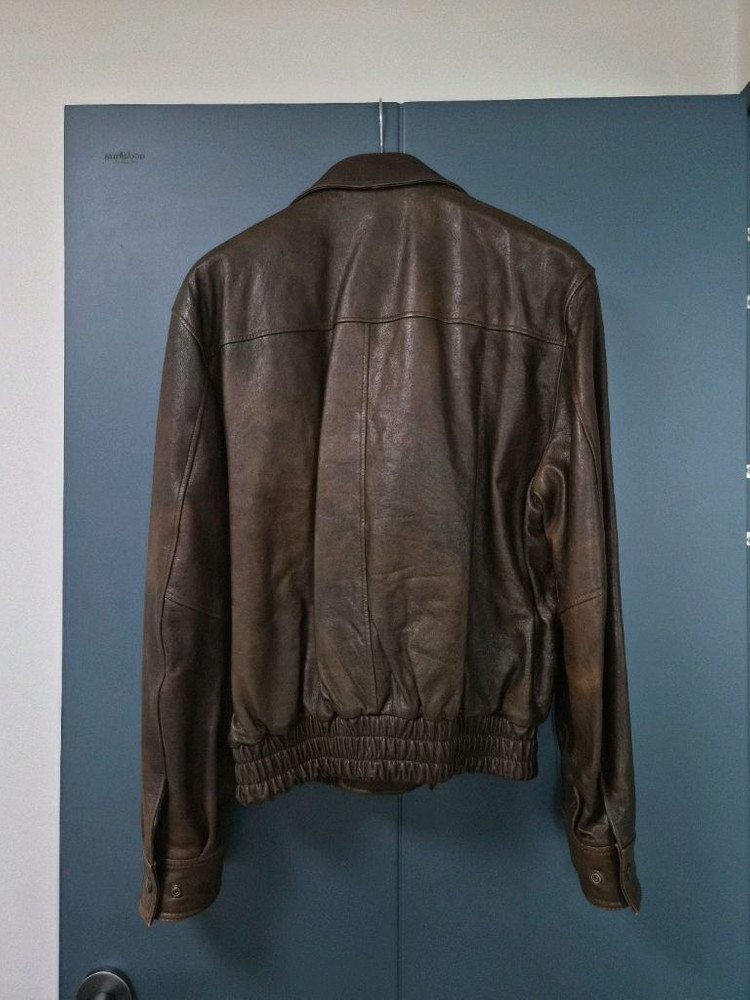 쿠어 A2 A-2 레더 자켓 브라운 M사이즈 이미지