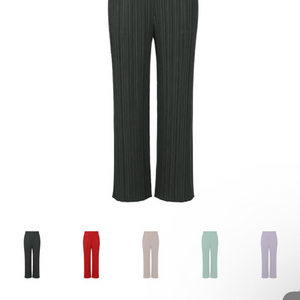 플리츠플리즈 먼슬리팬츠 차콜 3사이즈 새상품 이미지