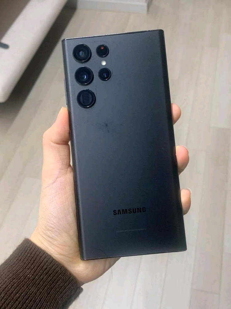 갤럭시 s22 울트라 256기가 블랙 화이트 자급제 핸드폰 이미지