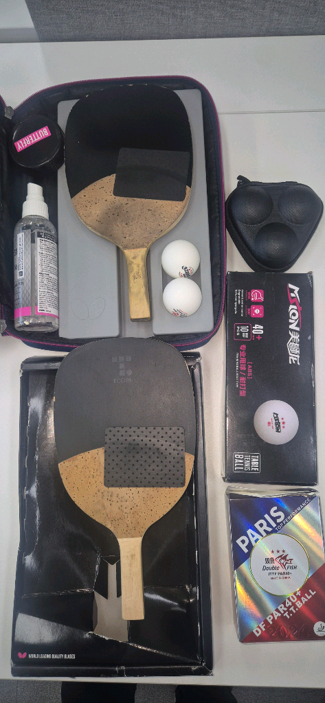 탁구배드민턴 펜홀더 라켓 세트 이미지