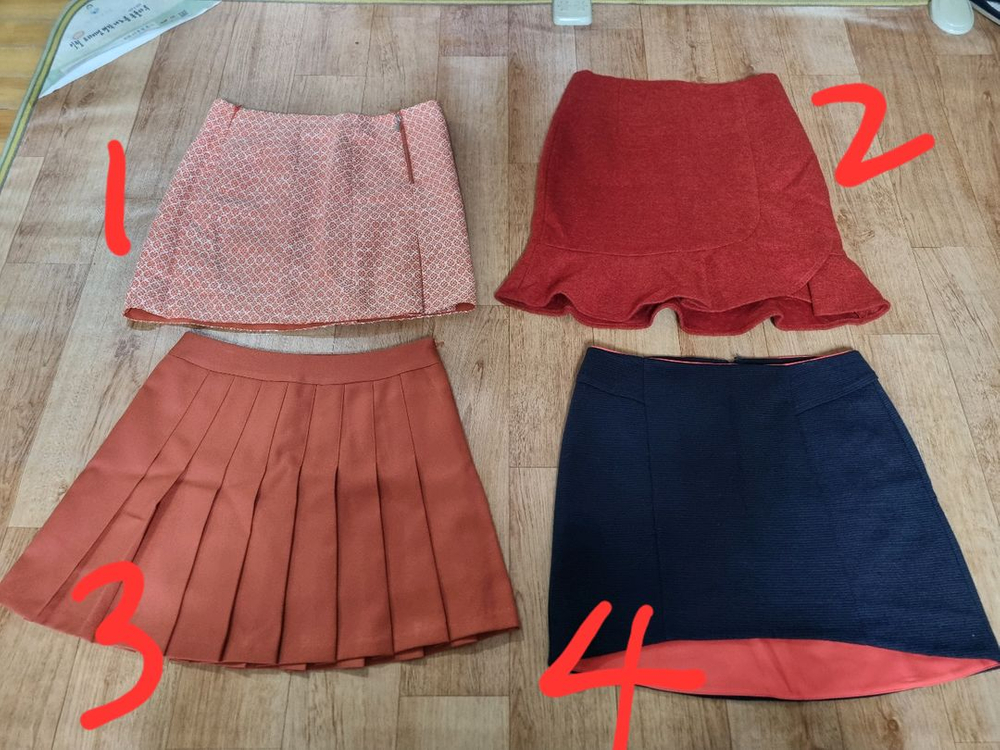 미니 스커트 치마 66사이즈 이미지